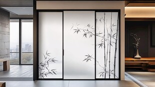 中式屏风 竹影映雅室空间