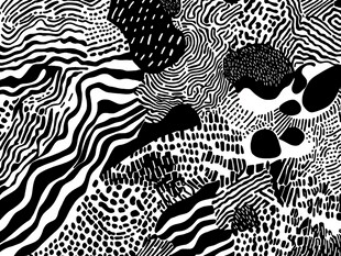 黑白抽象图案纹理艺术
