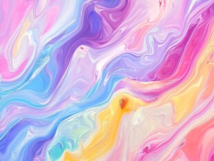 梦幻多彩流体艺术背景
