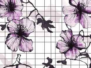 紫色花卉几何图案纹理