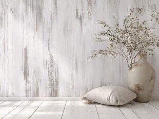 简约素白室内装饰静物场景