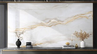 奢华大理石背景墙装饰效果