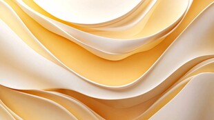 柔美黄白渐变立体波浪纹理