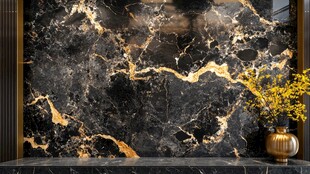 黑金大理石墙面装饰艺术