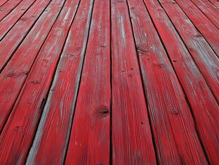 红色斑驳木质地板纹理