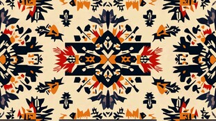 民族风几何图案装饰纹样