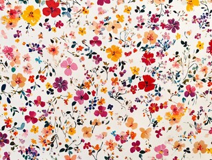 缤纷碎花图案 清新花卉风