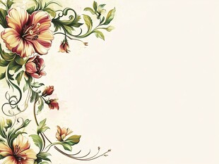 花卉装饰边角图案设计