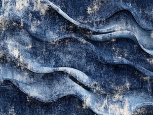 蓝色波纹纹理抽象背景图