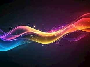 炫彩流动光线背景图