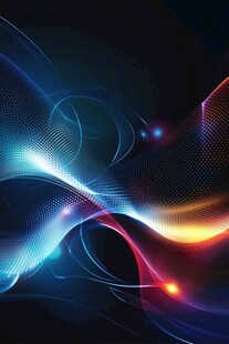 炫彩动感光线抽象背景图