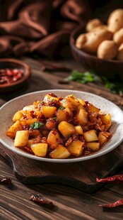 香辣美味的土豆丁