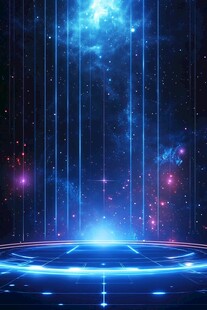 梦幻星空科技舞台背景