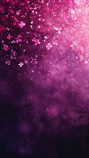 梦幻粉紫飘落花朵背景图