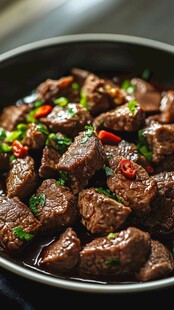 香辣牛肉块 美味诱人