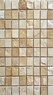 米黄色方块瓷砖墙面纹理