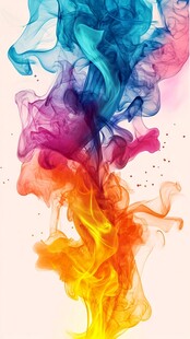 五彩烟雾梦幻艺术瞬间