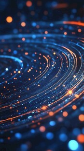 科技动感光线粒子背景图