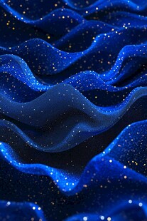 梦幻蓝色波浪闪光纹理背景