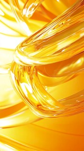 流动的金黄液体艺术纹理