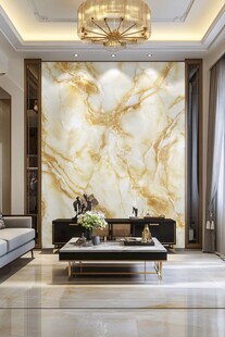 奢华大理石背景客厅空间