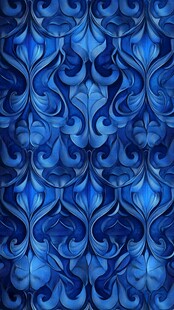 蓝色动感花纹无缝背景图