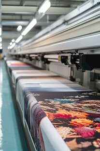 大型印刷机正在高效作业