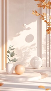 简约秋日室内装饰静物