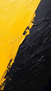 黄黑撞色艺术涂料纹理