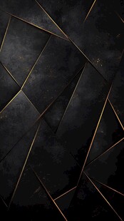 黑色几何金边抽象背景图