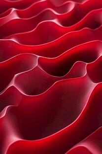 红色波浪纹理抽象图案