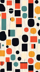 几何多彩抽象图案背景