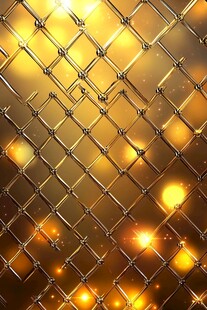 金色网格背景闪耀特效图