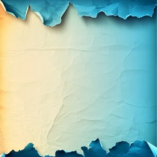 撕开的彩色褶皱纸张背景