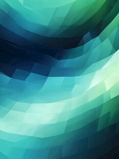 蓝绿渐变几何抽象背景图
