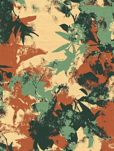 抽象植物图案艺术背景