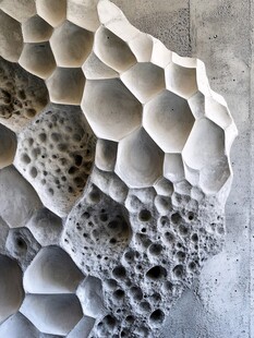蜂窝状多孔石材纹理展示