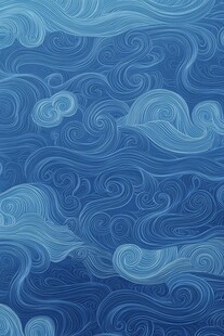 蓝色海浪纹理图案背景