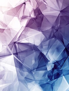 梦幻几何渐变透明背景图