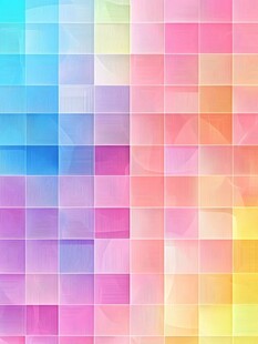 多彩渐变方块几何背景图