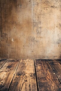 老旧木板墙面室内场景