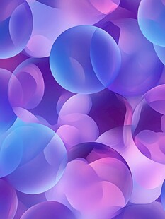 梦幻渐变气泡背景图案