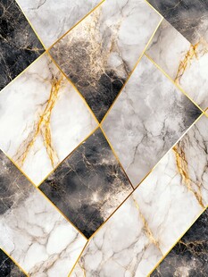 大理石菱形拼花瓷砖纹理