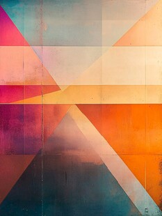 多彩几何拼接抽象艺术背景