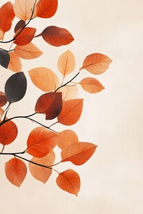 秋日红叶枝头俏