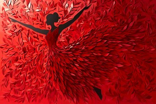 红影舞者 叶之灵动与飘逸