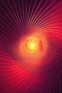 红色炫光螺旋抽象背景图