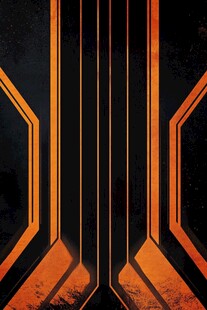 橙色科幻线条未来感背景