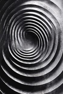 黑白螺旋纹理抽象图案