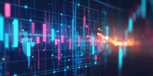 科技感十足的金融数据图像